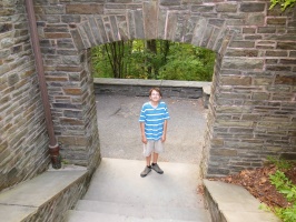Johnny at the entrance to the Gorge IMG 3729